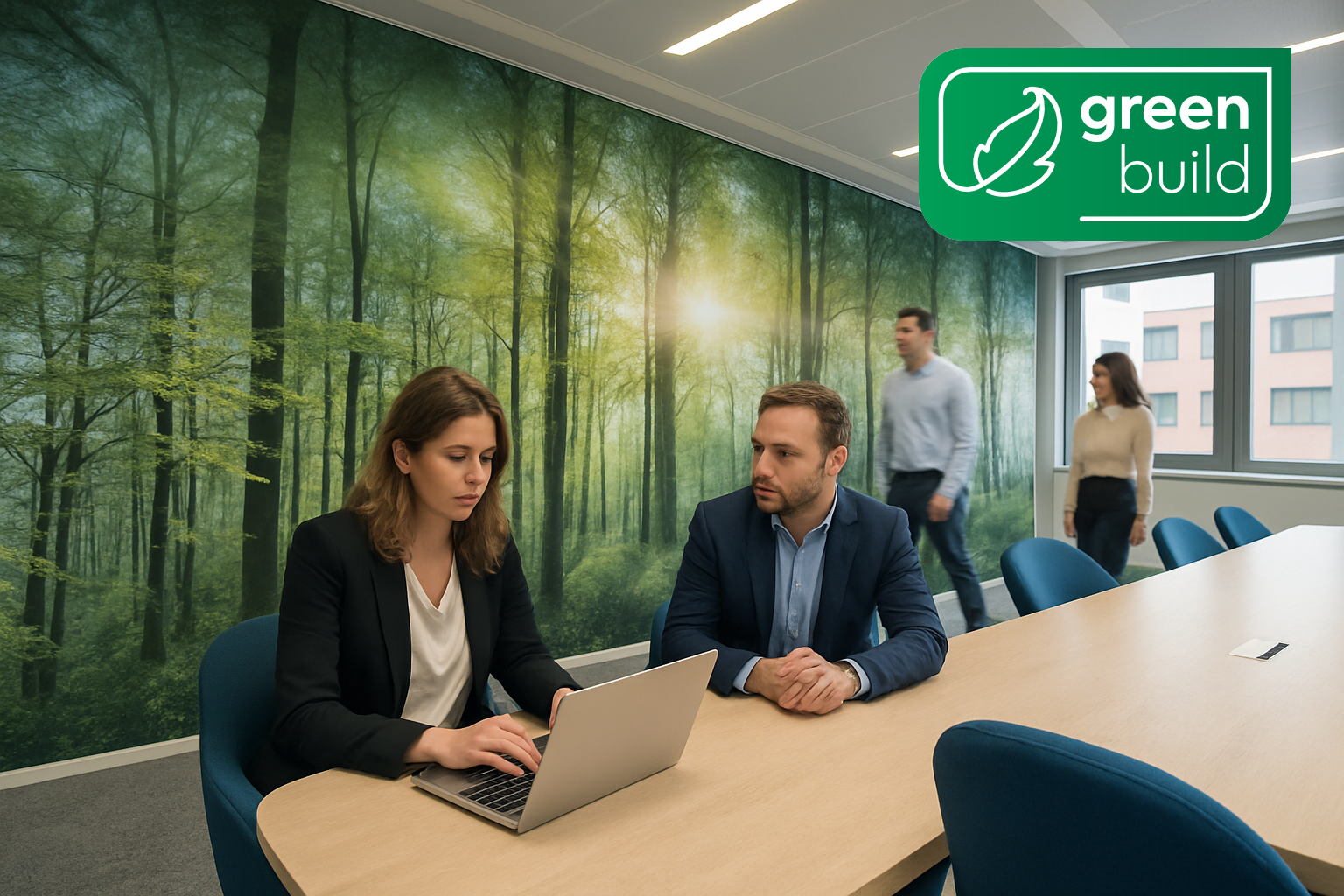 JEU Greenbuild Walltex duurzaam fotobehang